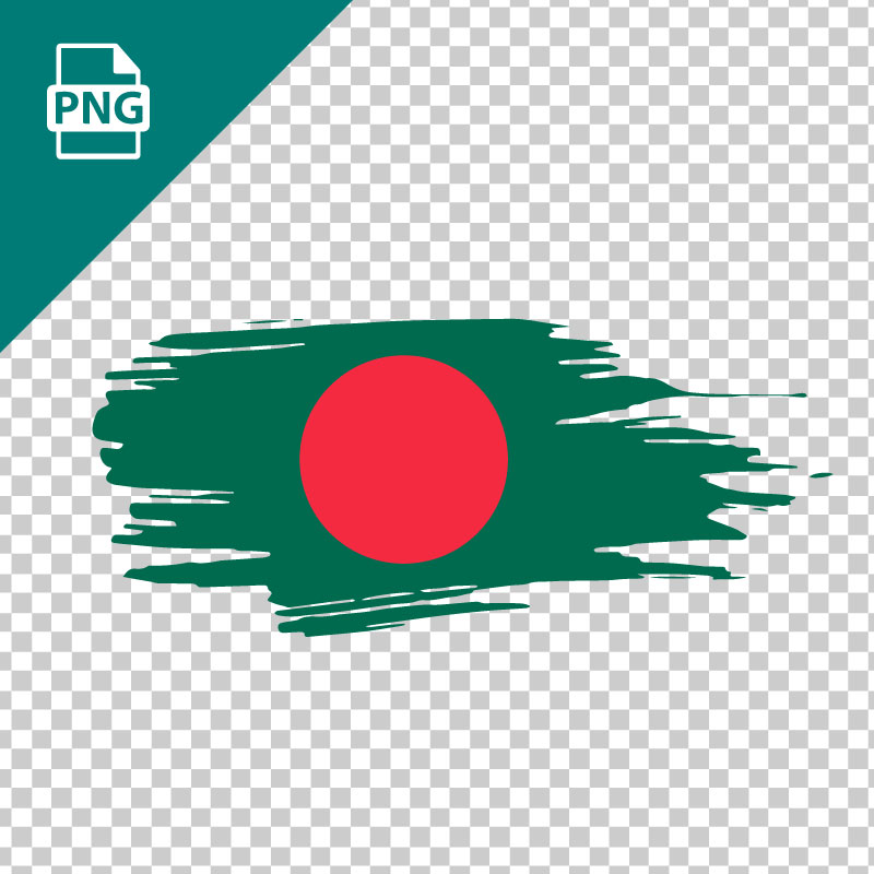 বাংলাদেশের পতাকা - Bangladesh Flag Brush Design